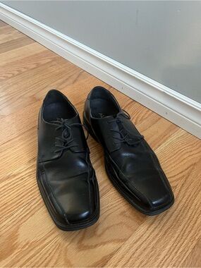 Men's Black Leather Lace-Up Aldo Dress Shoes